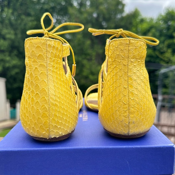 AQUAZZURA SNAKESKIN SANDALS (IT 40) - Picture 3 of 11